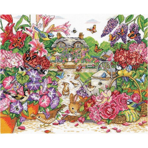 (image for) Full Bloom Garden Counted Cross Stitch Kit